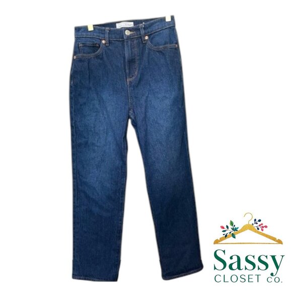ANN TAYLOR LOFT Denim – Straight Leg Blue Wash, Sz 0, EUC - Picture 1 of 8